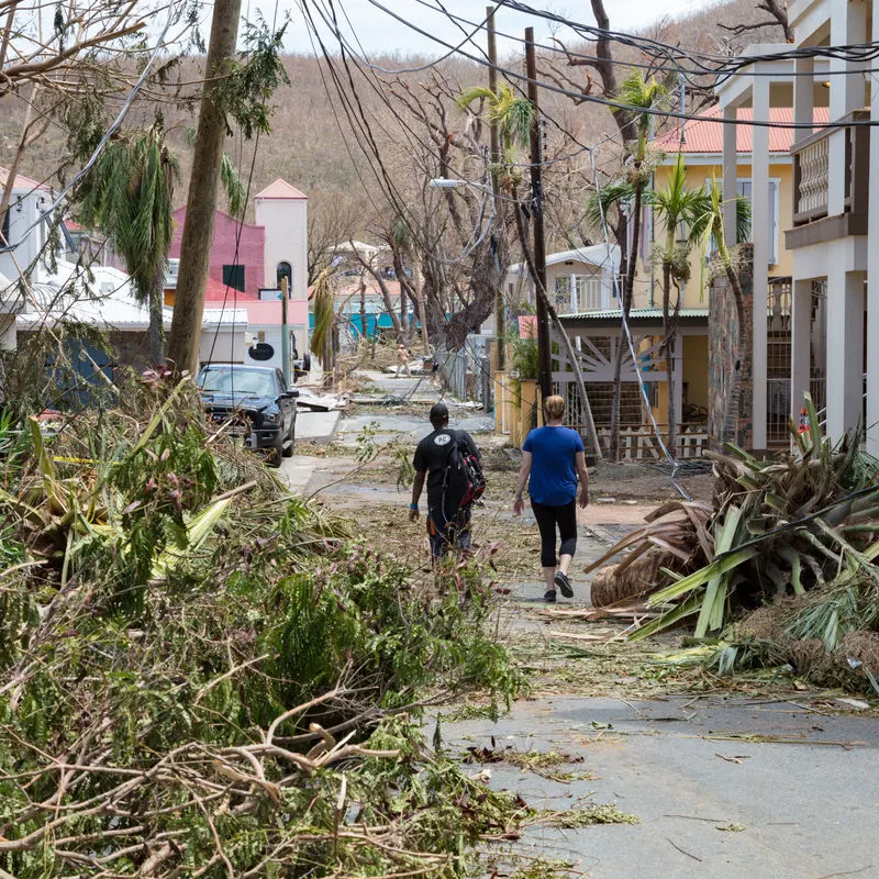 Destruction after storm