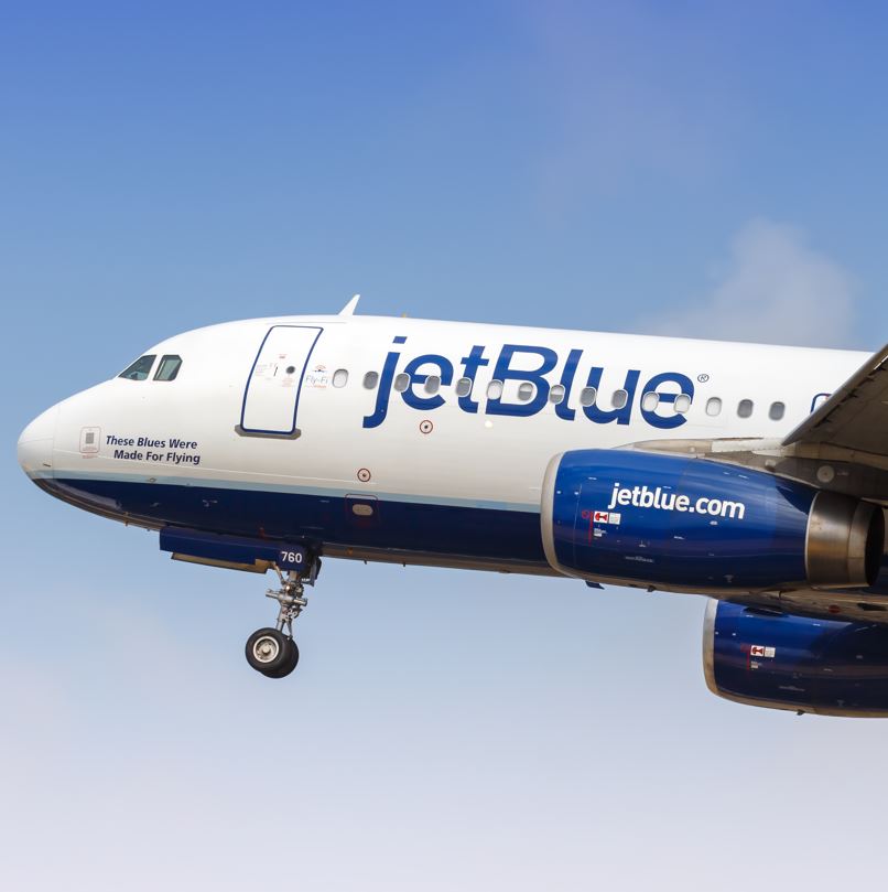 JetBlue Plane in Flight 