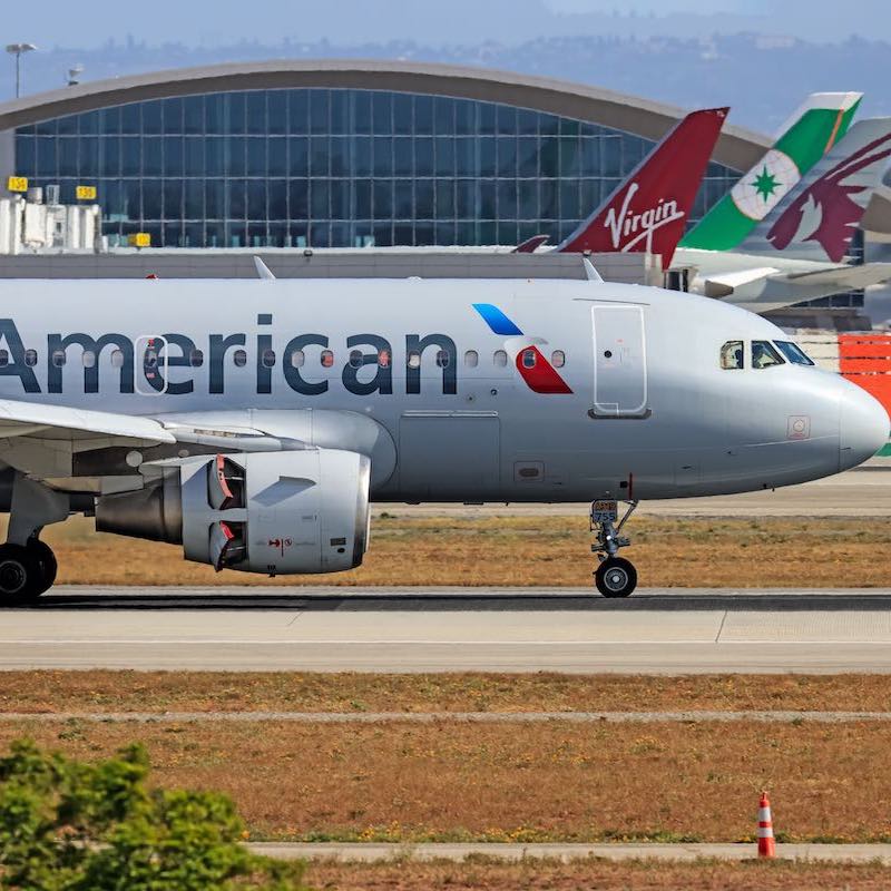 American Airlines airplane parked