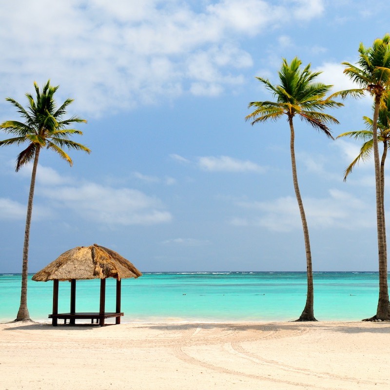 Beach view in Punta Cana