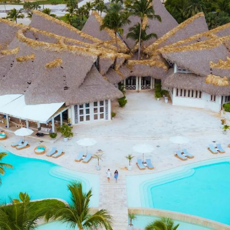 Eden Roc Cap Cana with its large main building and pool