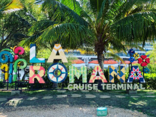 La Romana Cruise Port Sign Cover