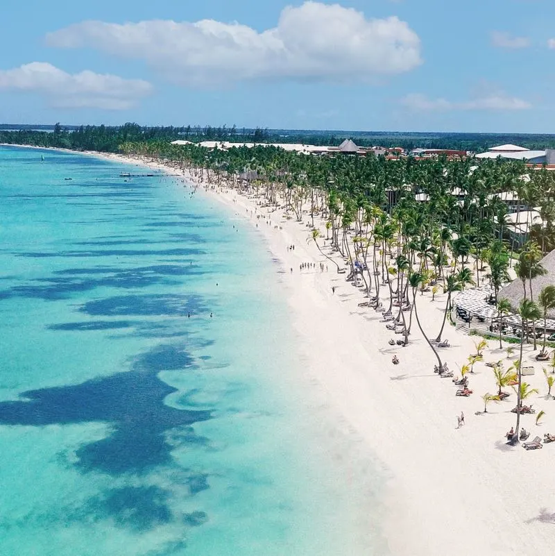 punta cana beach with resort