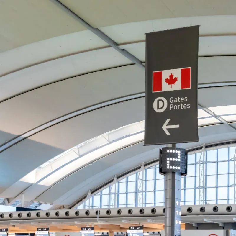 Canada Gates in the airport