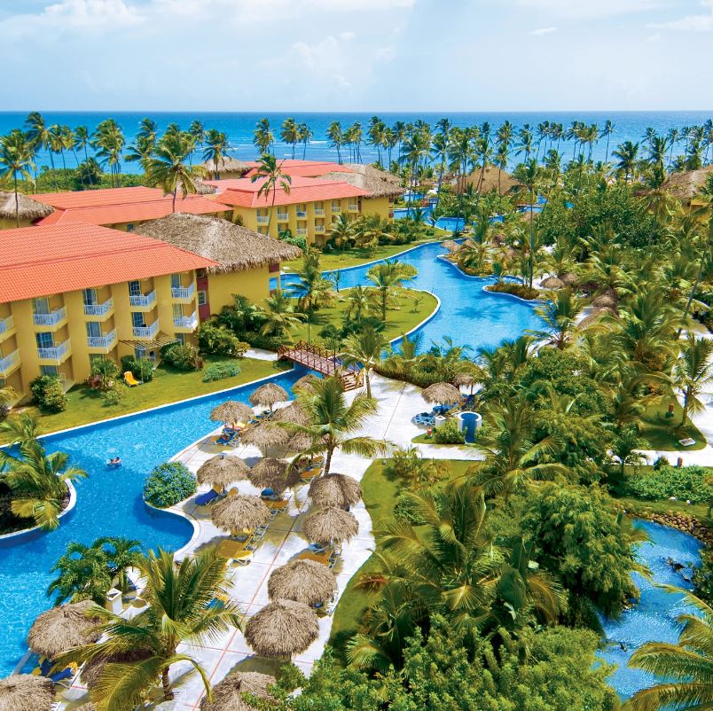 Jewel Punta Cana Aerial View of Resort property with pools and ocean