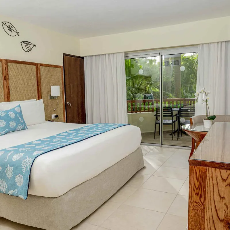 Bedroom inside Impressive Punta Cana with stlylish furnishing