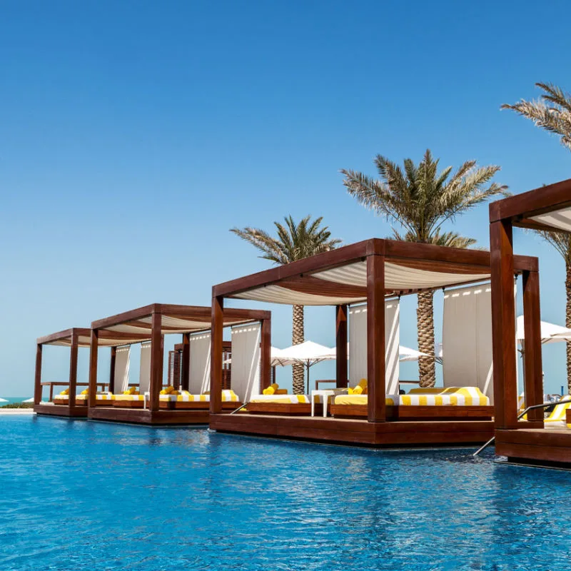 Outdoor pool area in a Punta Cana resort