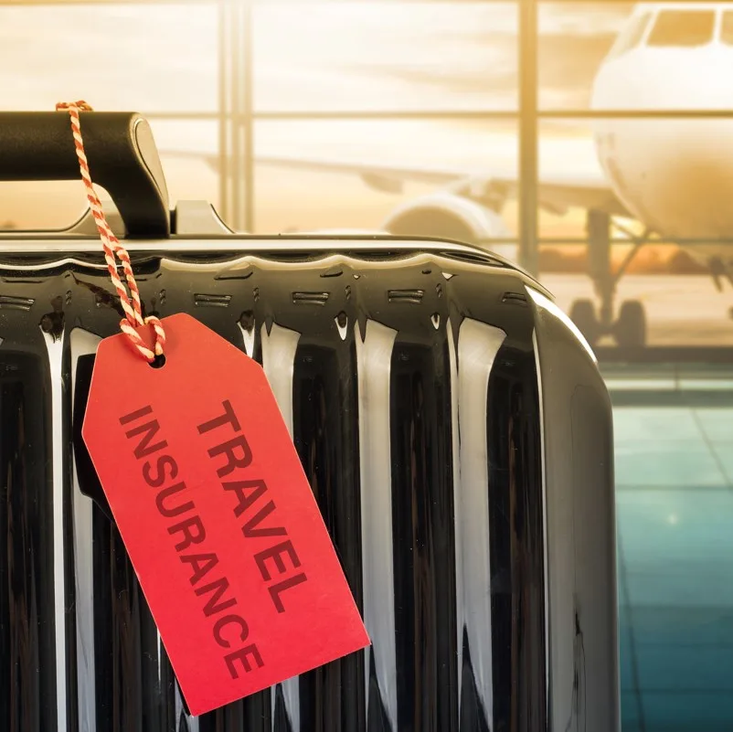Travel Insurance suitcase tag