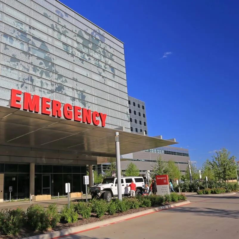 Emergency room entrance in the United States