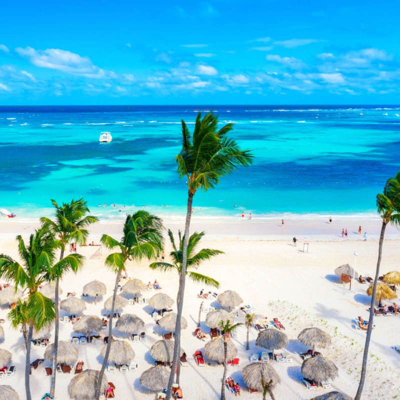 Beautiful Tropical Beach in Punta Cana, Dominican Republic