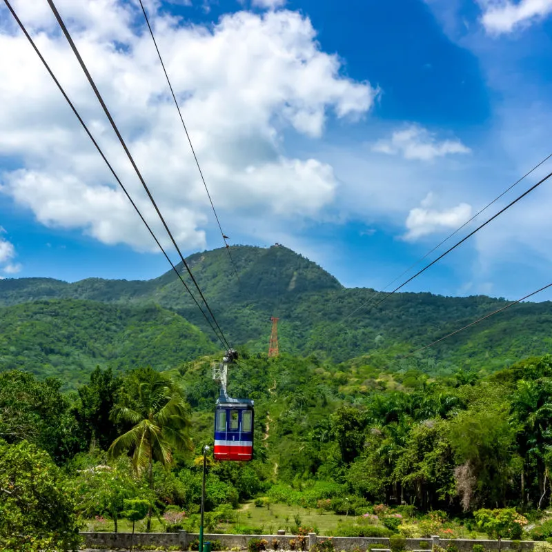 View of a cable car ride in Puerto Plata