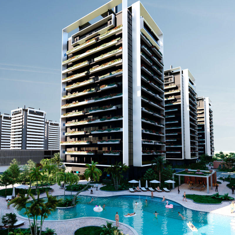 Overview of the Larimar City residential unit 
