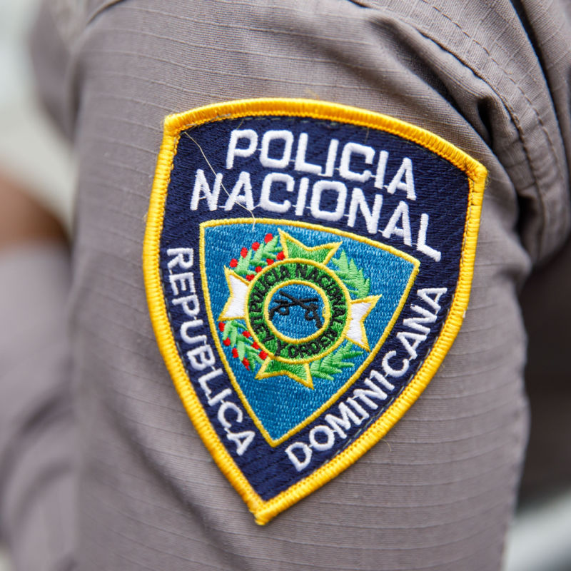 The dominican republic police emblem