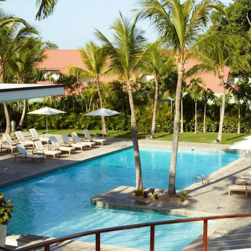 A lavish outdoor pool in Casa de Campo