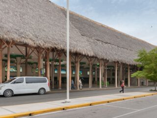 Exterior of punta cana airport feature