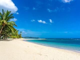 White sand and crystal beaches in Puerto Plata, Dominican Republic