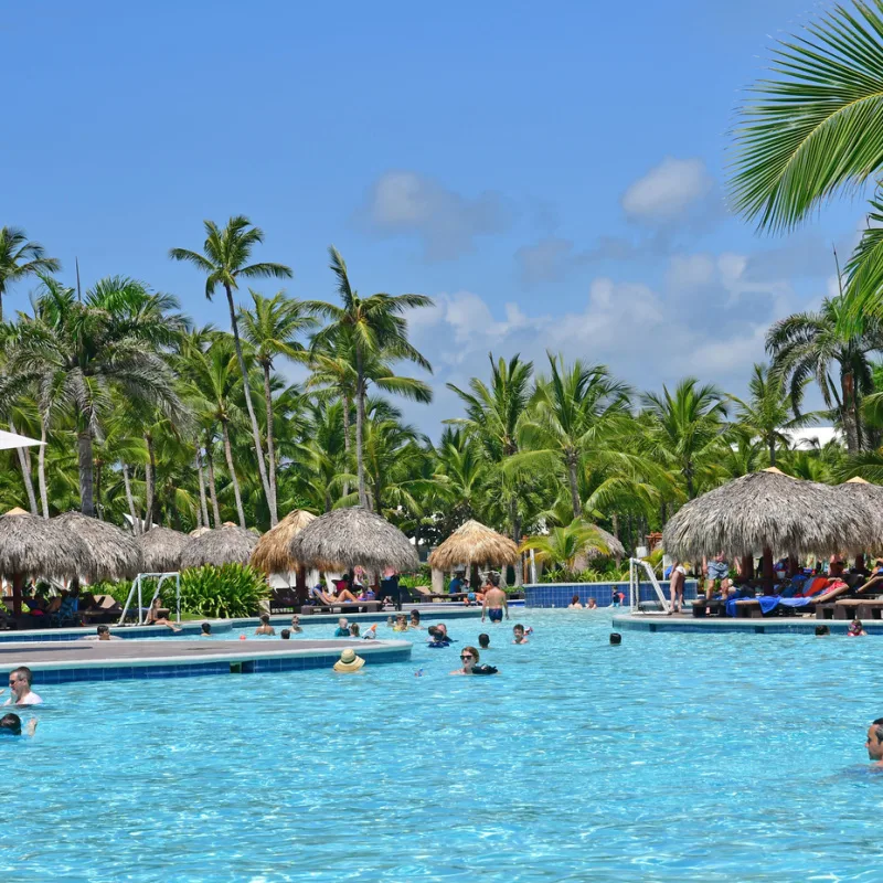 A large resort with a swimming pool in Punta Cana