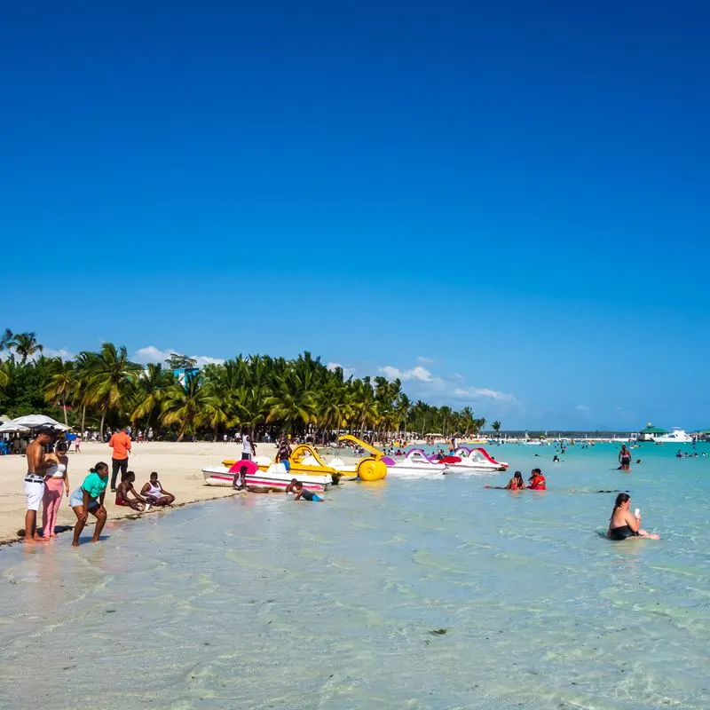 Tourists at the beach