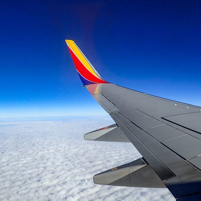 Southwest Airlines airplane wing