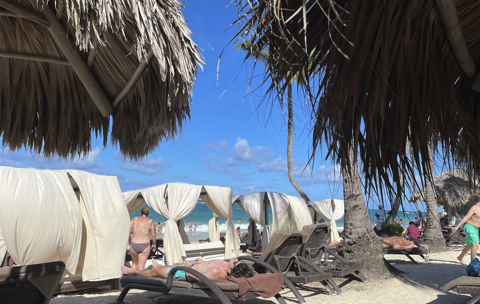 Tourists on Beach